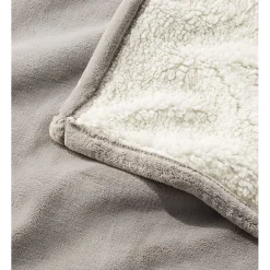 Wicked Plush Sherpa Throw, Large, Woodsmoke (1000078533)<L.L.Bean Best