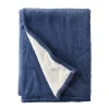 Wicked Plush Sherpa Throw, Large, Deep Blue (1000078509)<L.L.Bean Discount