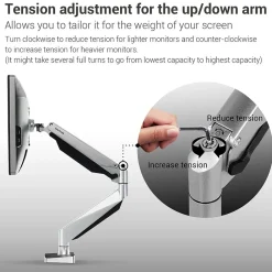 Hot Loctek Adjustable Monitor Mount, Up to 27