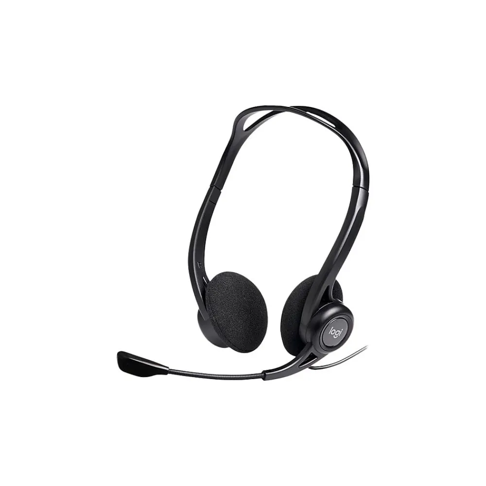 Clearance Logitech 960 Stereo Headset, Over-the-Head, Black (981-000836)