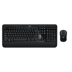 Hot Logitech Advanced Wireless Combo Keyboard and Mouse, Black (920-008701)