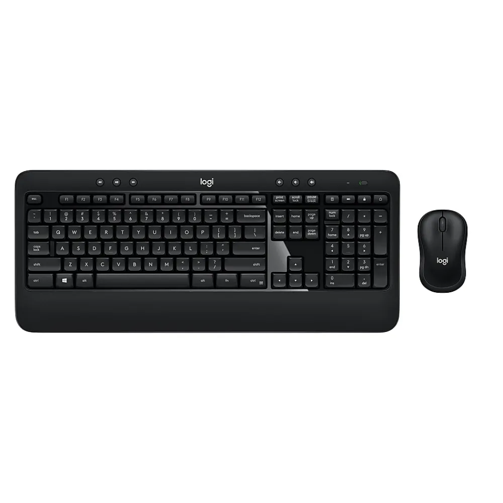 Hot Logitech Advanced Wireless Combo Keyboard and Mouse, Black (920-008701)