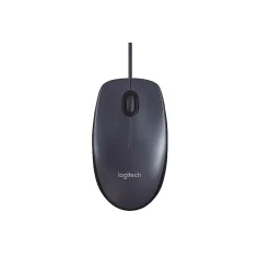 Clearance Logitech B100 Wired Ambidextrous Optical USB Mouse, Black (910-001439)