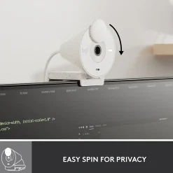 Logitech Brio 300 Full HD 1080p Webcam, 2 Megapixels, Off-White (960-001441)