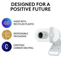 Sale Logitech Brio 100 HD 1080p Webcam, 2 Megapixels, (960-001616) Off-White
