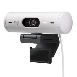 Hot Logitech Brio 500 HD Webcam, 4 Megapixels, (960-001427) Off-White