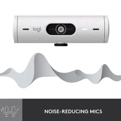 Hot Logitech Brio 500 HD Webcam, 4 Megapixels, (960-001427) Off-White