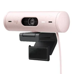 New Logitech Brio 500 HD Webcam, 4 Megapixels, Rose (960-001432)
