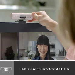 New Logitech Brio 500 HD Webcam, 4 Megapixels, Rose (960-001432)