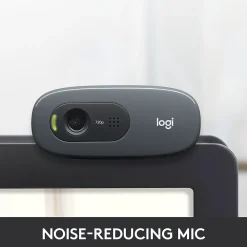 Discount Logitech C270 HD Webcam with Noise-Reducing Mics for Video Calls