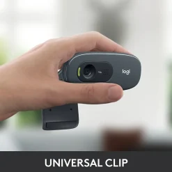 Discount Logitech C270 HD Webcam with Noise-Reducing Mics for Video Calls