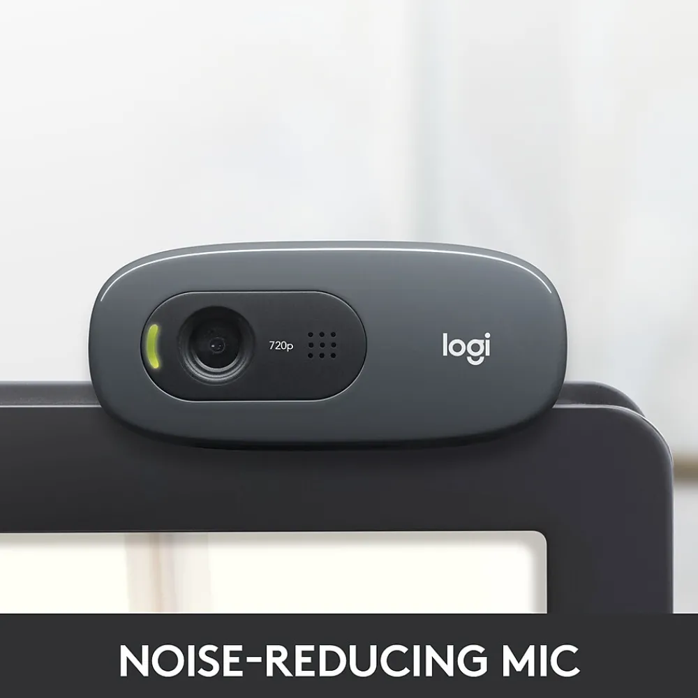 Sale Logitech C270 HD Webcam with Noise-Reducing Mics for Video Calls