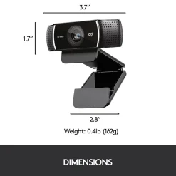 Best Logitech C922 Pro Stream Webcam 1080P Camera for HD Video Streaming, Black (960-001087)