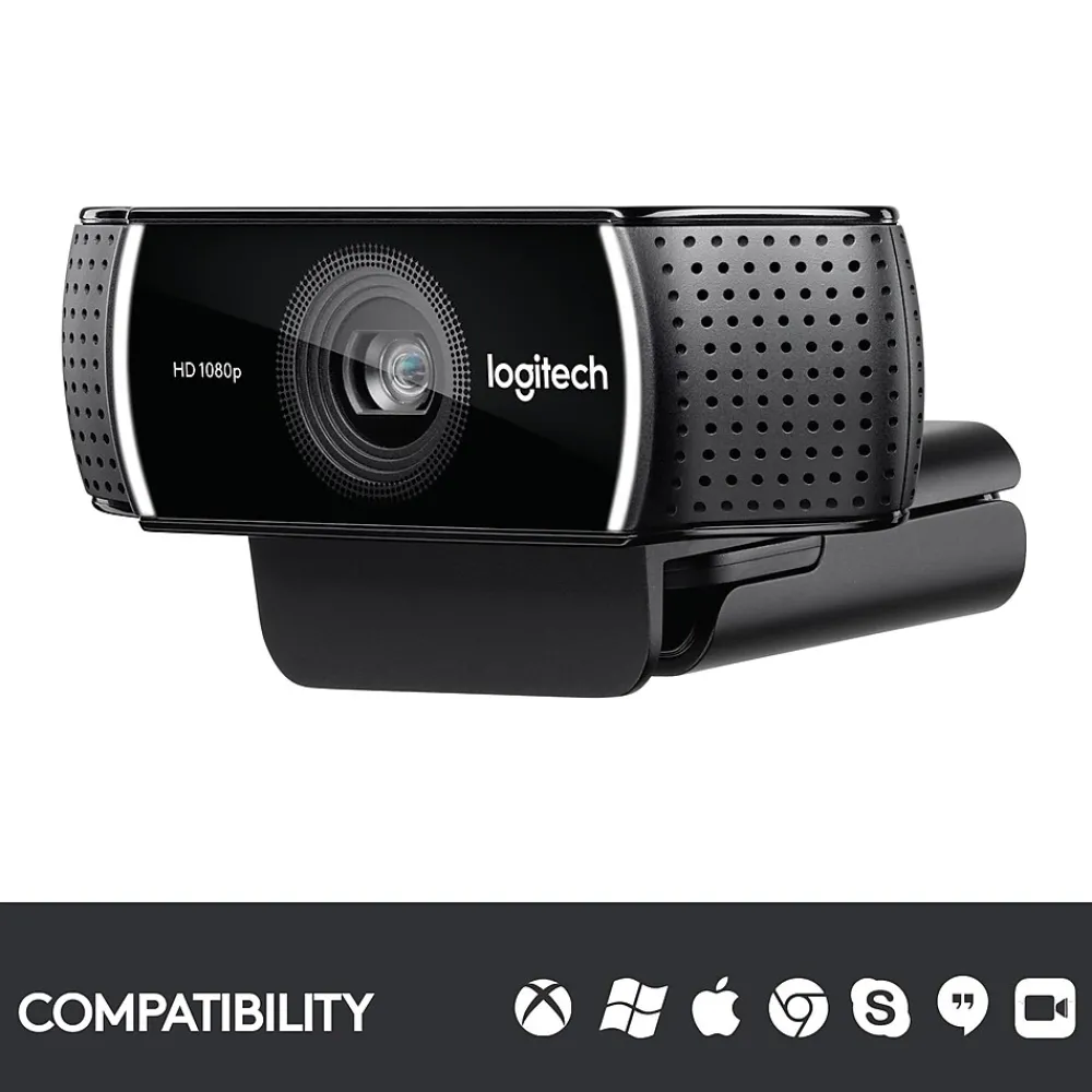 Best Logitech C922 Pro Stream Webcam 1080P Camera for HD Video Streaming, Black (960-001087)