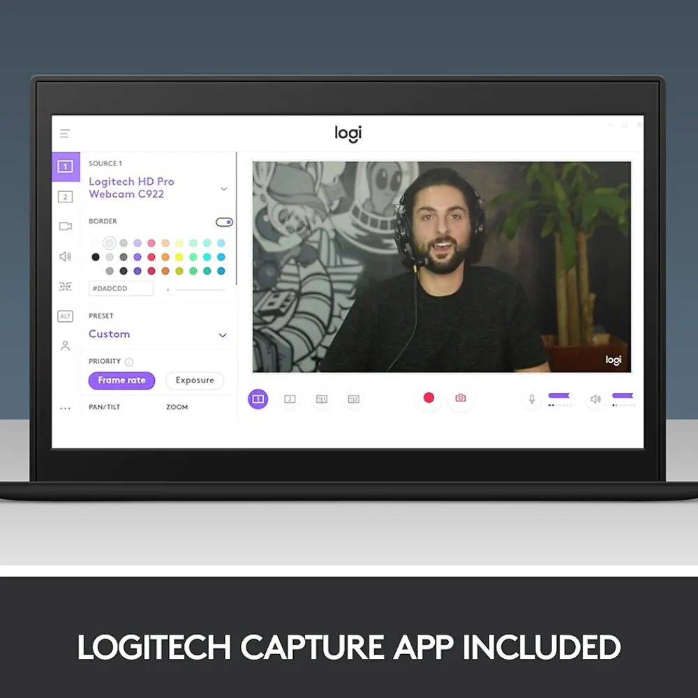Best Logitech C922 Pro Stream Webcam 1080P Camera for HD Video Streaming, Black (960-001087)