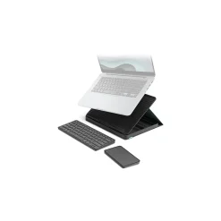 Casa Pop-Up Desk Work From Home Kit: Laptop Stand, Keyboard, Touchpad & Storage, Classic Chic (920-011236)<Logitech Online