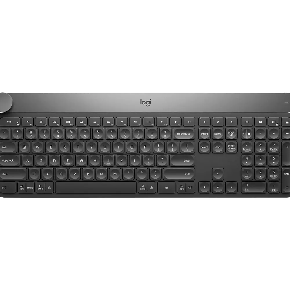 Clearance Logitech Craft Advanced with Creative Input Dial Wireless Keyboard, Gray (920-008484)