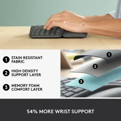 Outlet Logitech ERGO K860 Wireless Keyboard, Graphite (920-009166)