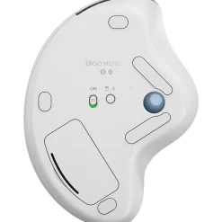 Outlet Logitech Ergo M575S Wireless Ergonomic Optical USB Mouse, Off-White/Blue (910-007028)