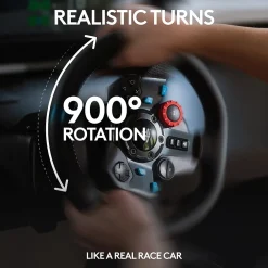 Discount Logitech G G29 Driving Force 941-000110 Gaming Steering Wheel for PS3 & PS4, Cable, Black