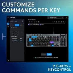 Sale Logitech G G915 X Tactile Gaming Mechanical Keyboard, Black (920-012937)