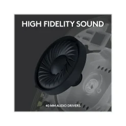 New Logitech G435 LIGHTSPEED Bluetooth Over-the-Ear Gaming Headset, Black (981-001049)