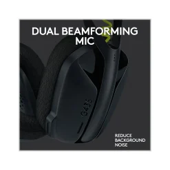 New Logitech G435 LIGHTSPEED Bluetooth Over-the-Ear Gaming Headset, Black (981-001049)