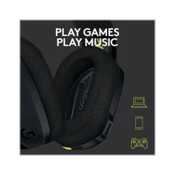 New Logitech G435 LIGHTSPEED Bluetooth Over-the-Ear Gaming Headset, Black (981-001049)