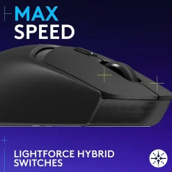 Logitech G309 LIGHTSPEED Wireless Optical Gaming Mouse, Black (910-007197)
