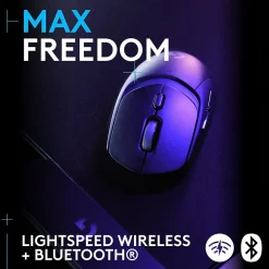 Logitech G309 LIGHTSPEED Wireless Optical Gaming Mouse, Black (910-007197)