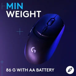 Logitech G309 LIGHTSPEED Wireless Optical Gaming Mouse, Black (910-007197)