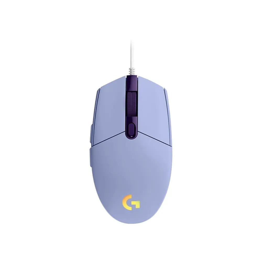 New Logitech G203 LIGHTSYNC Gaming Mouse, Lilac (910-005851)