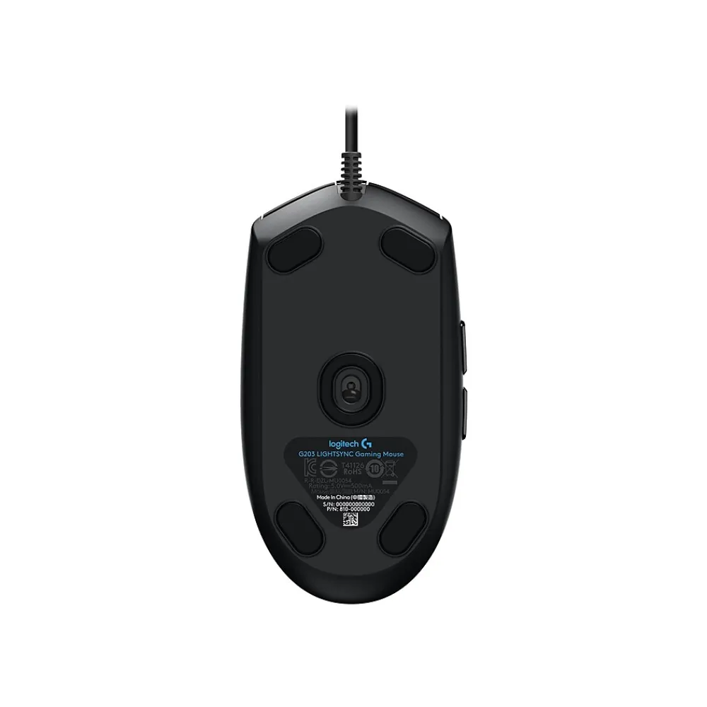 Clearance Logitech G203 LIGHTSYNC Optical Gaming Mouse, Black (910-005790)