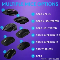 New Logitech G PowerPlay Wireless Charging Gaming Mouse Pad (943-000109)