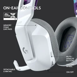 Outlet Logitech G Series G733 Wireless Over-the-Ear Gaming Headset, (981-000882) White