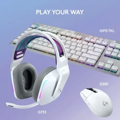 Outlet Logitech G Series G733 Wireless Over-the-Ear Gaming Headset, (981-000882) White