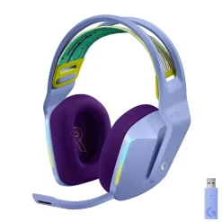 Online Logitech G Series G733 Wireless Over-the-Ear Gaming Headset, (981-000889) Lilac