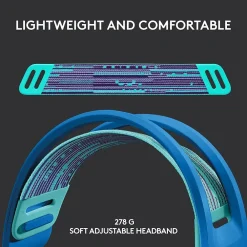 Discount Logitech G Series G733 Wireless Over-the-Ear Gaming Headset, Blue (981-000942)