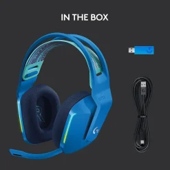 Discount Logitech G Series G733 Wireless Over-the-Ear Gaming Headset, Blue (981-000942)