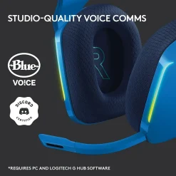 Discount Logitech G Series G733 Wireless Over-the-Ear Gaming Headset, Blue (981-000942)