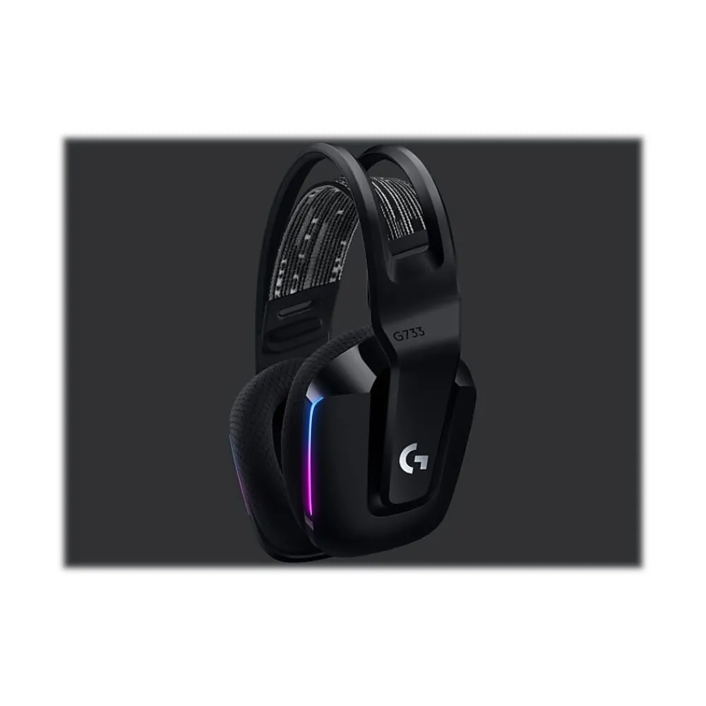 New Logitech G Series G733 Wireless Over-the-Ear Gaming Headset, Black