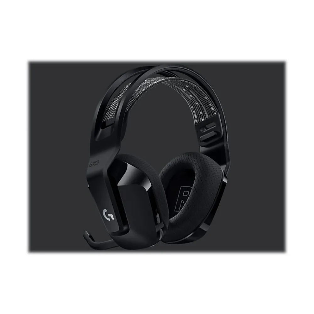 New Logitech G Series G733 Wireless Over-the-Ear Gaming Headset, Black