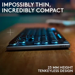 New Logitech G Series G915 X LIGHTSPEED TKL Wireless Clicky Gaming Keyboard, Black (920-012753)