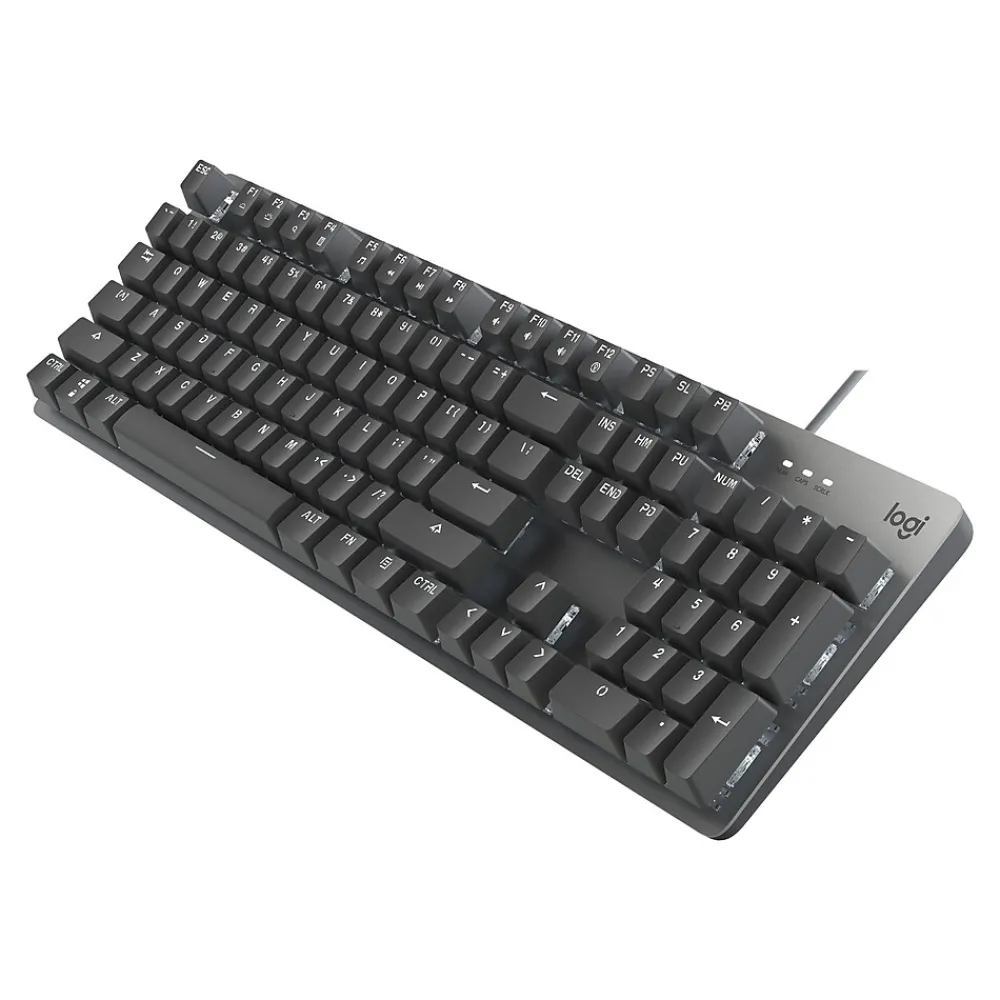 Outlet Logitech K845 Mechanical Illuminated Aluminum Gaming Keyboard, Cherry MX Red Switches, Black (920-009863)
