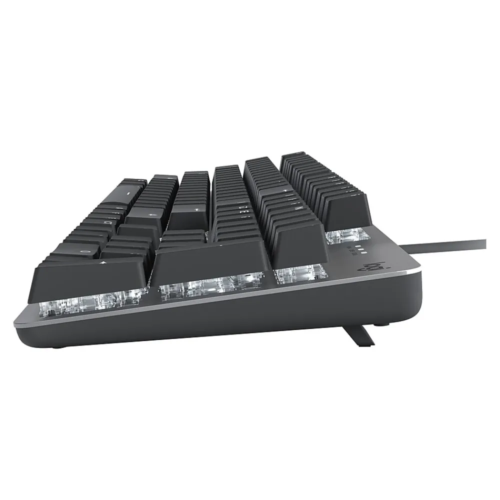 Outlet Logitech K845 Mechanical Illuminated Aluminum Gaming Keyboard, Cherry MX Red Switches, Black (920-009863)