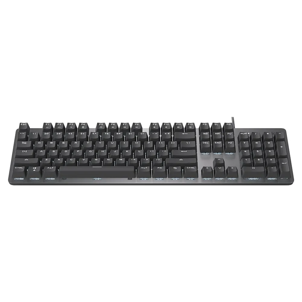 Outlet Logitech K845 Mechanical Illuminated Aluminum Gaming Keyboard, Cherry MX Red Switches, Black (920-009863)
