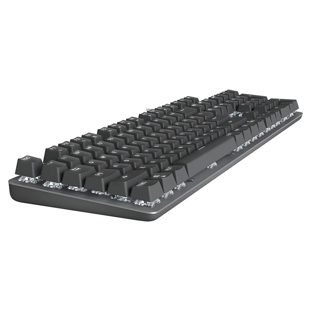 Outlet Logitech K845 Mechanical Illuminated Aluminum Gaming Keyboard, Cherry MX Red Switches, Black (920-009863)