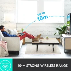 Hot Logitech K400 Plus Wireless Touch Keyboard, Dark Gray (920-007119)