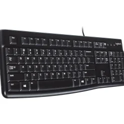 Clearance Logitech K120 USB Keyboard, Black (920-002478)