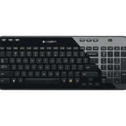 New Logitech K360 Wireless Keyboard, Glossy Black (920-004088)